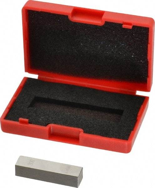 Value Collection - 0.3" Rectangular Steel Gage Block - Accuracy Grade AS-1, Includes NIST Traceability Certification - Best Tool & Supply