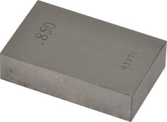 Value Collection - 0.85" Rectangular Steel Gage Block - Accuracy Grade AS-1, Includes NIST Traceability Certification - Best Tool & Supply