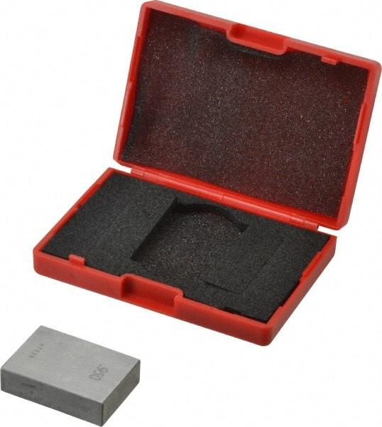 Value Collection - 0.95" Rectangular Steel Gage Block - Accuracy Grade AS-1, Includes NIST Traceability Certification - Best Tool & Supply