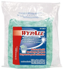 WypAll - Pre-Moistened Hand Cleaning Wipes - Refill, 12-1/4" x 10-1/2" Sheet Size, Green - Best Tool & Supply