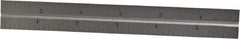 Starrett - 6 Inch Long Blade, 4R Graduation Combination Square Blade - Satin Chrome Finish, Steel, 1/64, 1/32 1/16 and 1/8 Inch Graduation - Best Tool & Supply