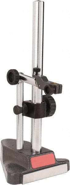 Starrett - Rectangular Base, Indicator Transfer Stand - 15-41/64" High, 5-3/4" Base Length x 3-1/2" Base Width x 1-5/8" Base Height, Includes Holder - Best Tool & Supply