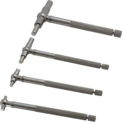 Starrett - 4 Piece, 5/16 to 2-1/8 Inch, Telescoping Gage Set - 2-3/8 Inch Long Handles, Includes Case - Best Tool & Supply