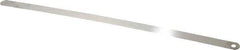 Starrett - 0.016 Inch Thick x 1/2 Inch Wide x 12 Inch Leaf Length, Parallel Feeler Gage - Tempered Steel - Best Tool & Supply