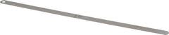 Starrett - 0.018 Inch Thick x 1/2 Inch Wide x 12 Inch Leaf Length, Parallel Feeler Gage - Tempered Steel - Best Tool & Supply