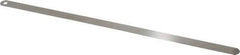 Starrett - 0.019 Inch Thick x 1/2 Inch Wide x 12 Inch Leaf Length, Parallel Feeler Gage - Tempered Steel - Best Tool & Supply