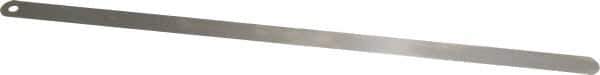 Starrett - 0.02 Inch Thick x 1/2 Inch Wide x 12 Inch Leaf Length, Parallel Feeler Gage - Tempered Steel - Best Tool & Supply