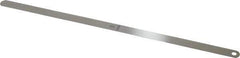 Starrett - 0.024 Inch Thick x 1/2 Inch Wide x 12 Inch Leaf Length, Parallel Feeler Gage - Tempered Steel - Best Tool & Supply