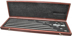 Starrett - 4 to 40 Inch Range, Satin Chrome Coated, Mechanical Inside Tubular Micrometer - 0.001 Inch Graduation, 0.0001 Inch Accuracy - Best Tool & Supply