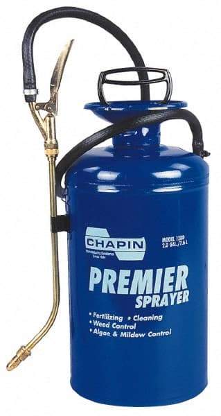 Chapin - 2 Gal Garden Hand Sprayer - Reinforced Hose, Polyethylene Tank, For Industrial Applications - Best Tool & Supply