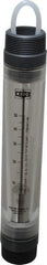 King - 1-1/2" MNPT Port Tube Flowmeter - 125 Max psi, 50 GPM, Acrylic - Best Tool & Supply