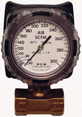 Made in USA - 1" NPT Port RCM Industries Flo-Gage Flowmeter - 180 Max psi, Bronze - Best Tool & Supply