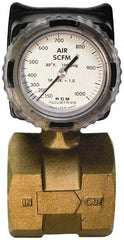 Made in USA - 3" NPT Port RCM Industries Flo-Gage Flowmeter - 180 Max psi, Bronze - Best Tool & Supply