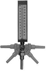 WGTC - 20 to 180°F, Industrial Thermometer with Standard Thermowell - 6 Inch Stem Length, 1-1/4 to 18 Inch Thread - Best Tool & Supply