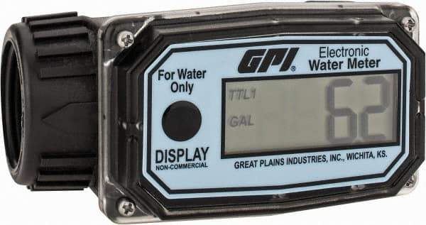 GPI - Economy Flowmeter - 300 Max psi, 3 to 30 GPM, Nylon - Best Tool & Supply