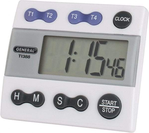 General - 4 Channel Timer - White - Best Tool & Supply