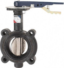 NIBCO - 3" Pipe, Lug Butterfly Valve - Lever Handle, Ductile Iron Body, Buna-N Seat, 250 WOG, Ductile Iron Disc, Stainless Steel Stem - Best Tool & Supply