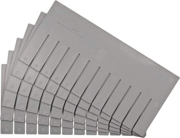 Quantum Storage - 16-1/2" Wide x 8" High, Gray Bin Divider - Use with DG92080 - Best Tool & Supply