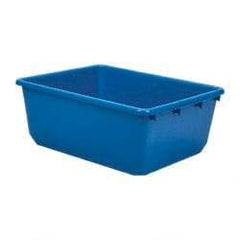 Quantum Storage - 100 Lb Load Capacity Blue Polypropylene Tote Container - Nesting, 24-1/2" Long x 19" Wide x 9-1/2" High - Best Tool & Supply