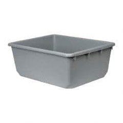 Quantum Storage - 100 Lb Load Capacity Gray Polypropylene Tote Container - Nesting, 24-1/2" Long x 19" Wide x 9-1/2" High - Best Tool & Supply