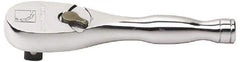 GearWrench - 3/8" Drive Pear Head Ratchet - Chrome Finish, 6-3/4" OAL, 60 Gear Teeth, Full Polished Handle, Flat Sealed Head - Best Tool & Supply