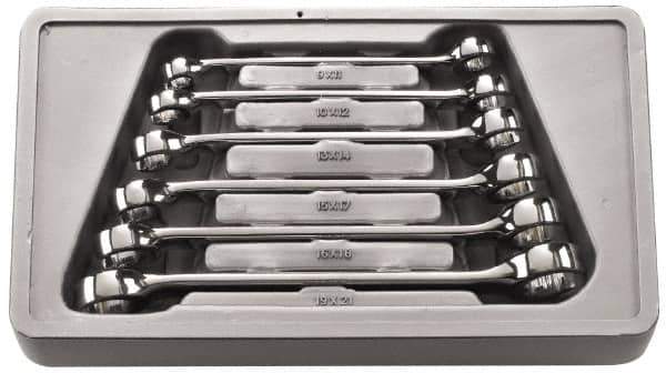 GearWrench - 6 Piece, 9mm x 11mm to 19mm x 21mm, 6 Point Flare Nut Wrench Set - Metric Measurement Standard, Full Polish Finish, Comes in Molded Tray - Best Tool & Supply