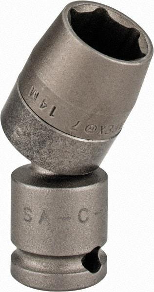 Apex - 3/8" Drive, Standard Hand Socket - 6 Points, 2-1/8" OAL, Steel - Best Tool & Supply