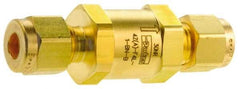 Parker - 3,000 Max psi, 1/4" Pipe, Brass Instrumentation Filter - Micro Rating 1, Viton Seal - Best Tool & Supply