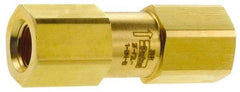 Parker - 3,000 Max psi, 3/8" Pipe, FNPT x FNPT End Connections, Brass Instrumentation Filter - Micro Rating 1, Viton Seal - Best Tool & Supply