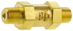 Parker - 3,000 Max psi, 1/2" Pipe, MNPT x MNPT End Connections, Brass Instrumentation Filter - Micro Rating 1, Viton Seal - Best Tool & Supply