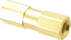 Parker - 3,000 Max psi, 1/4" Pipe, FNPT x FNPT End Connections, Brass Instrumentation Filter - Micro Rating 1, Viton Seal - Best Tool & Supply