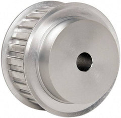 Power Drive - 24 Tooth, 1/2" Inside x 2.835" Outside Diam, Hub & Flange Timing Belt Pulley - 1" Belt Width, 2.865" Pitch Diam, 1-1/4" Face Width, Aluminum - Best Tool & Supply