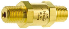 Parker - 3/8" Brass Check Valve - Inline, MNPT x MNPT, 3,000 WOG - Best Tool & Supply