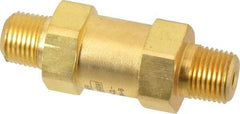 Parker - 1/8" Brass Check Valve - Inline, MNPT x MNPT, 3,000 WOG - Best Tool & Supply