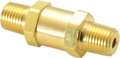 Parker - 1/4" Brass Check Valve - Inline, MNPT x MNPT, 3,000 WOG - Best Tool & Supply