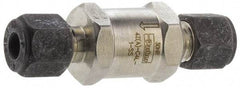 Parker - 1/8" Stainless Steel Check Valve - Inline, Comp x Comp, 6,000 WOG - Best Tool & Supply