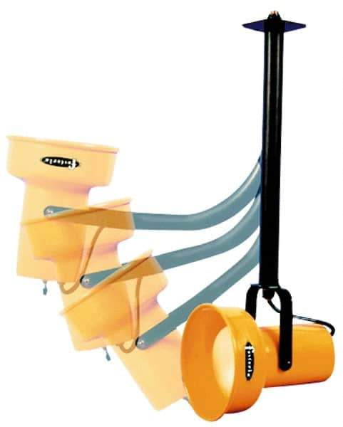 Fostoria - 25 Inch, Ceiling Mounted, Incandescent, Yellow, Dock Light - 300 Watt, 120 Volt, Nonmagnifying - Best Tool & Supply