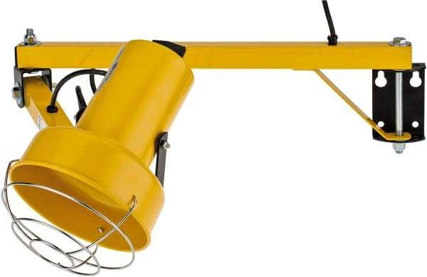 Fostoria - 40 Inch, Pivot, Bracket Mounted, Incandescent, Yellow, Dock Light - 300 Watt, 120 Volt, Nonmagnifying - Best Tool & Supply