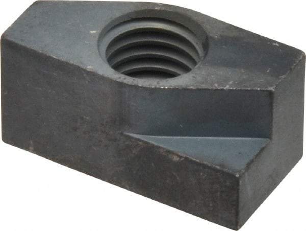 Gibraltar - 1/2-13 Blind Tapped Quarter Turn T Slot Nut - 5/8" Slot Width, 5/8 x 0.333" Base Width x Height, 1-1/4 x 5/8" OAL x Height - Best Tool & Supply