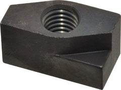 Gibraltar - 1/2-13 Blind Tapped Quarter Turn T Slot Nut - 11/16" Slot Width, 11/16 x 0.427" Base Width x Height, 1-3/8 x 3/4" OAL x Height - Best Tool & Supply