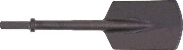 Ingersoll-Rand - 5-1/2" Head Width, 16" OAL, 0.7" Shank Diam, Spade Chisel - Hex Drive, Hex Shank, Steel - Best Tool & Supply