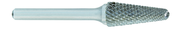 SL-3L6 -- 3/8 x 1-1/16 LOC x 1/4 Shank x 6 OAL 14 Degree Included Angle Carbide Medium Tough Cut Burr - Best Tool & Supply