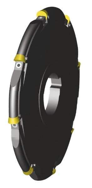 Cutting Tool Technologies - Arbor Hole Connection, 1/4" Cutting Width, 0.72" Depth of Cut, 3" Cutter Diam, 1" Hole Diam, Indexable Slotting Cutter - RA Toolholder, RDC 21 Insert, Right Hand Cutting Direction - Best Tool & Supply