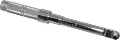 Proto - 3/8" Drive Micrometer Fixed Head Torque Wrench - 40 In/Lb to 200 In/Lb Torque, 11-45/64" OAL, 0.11 N/m Graduation, Ratchet Head - Best Tool & Supply