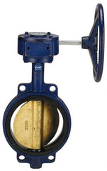 NIBCO - 2" Pipe, Wafer Butterfly Valve - Lever Handle, Cast Iron Body, EPDM Seat, 200 WOG, Aluminum Bronze Disc, Stainless Steel Stem - Best Tool & Supply