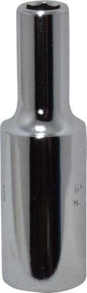 Proto - 3/8" Drive, Deep Hand Socket - 6 Points, 2-1/8" OAL, Chrome Finish - Best Tool & Supply