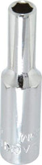 Blackhawk by Proto - 1/4" Drive, Deep Hand Socket - 6 Points, 1-15/16" OAL, Chrome Finish - Best Tool & Supply