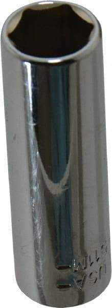 Blackhawk by Proto - 1/4" Drive, Deep Hand Socket - 6 Points, 1-15/16" OAL, Chrome Finish - Best Tool & Supply