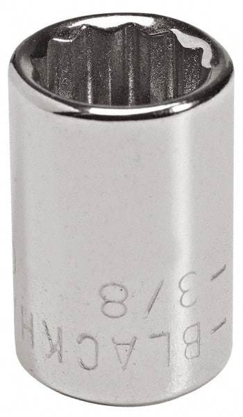 Blackhawk by Proto - 1/4" Drive, Standard Hand Socket - 12 Points, 7/8" OAL, Chrome Finish - Best Tool & Supply