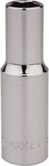 Blackhawk by Proto - 3/8" Drive, Deep Hand Socket - 6 Points, 2-7/64" OAL, Chrome Finish - Best Tool & Supply